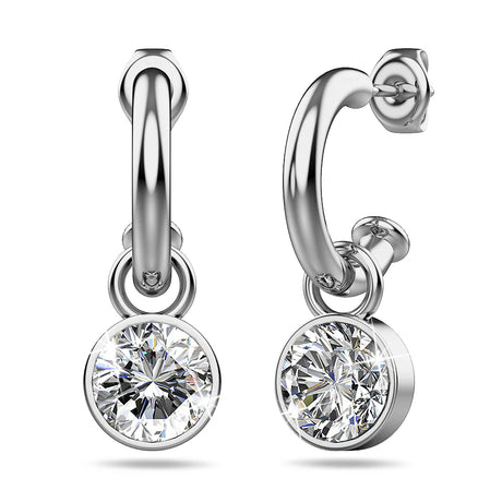 Krystal Couture Colette Earrings Embellished with Swarovski Crystals