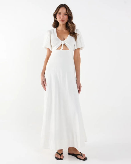 Lost In Lunar Tia Maxi Dress - White