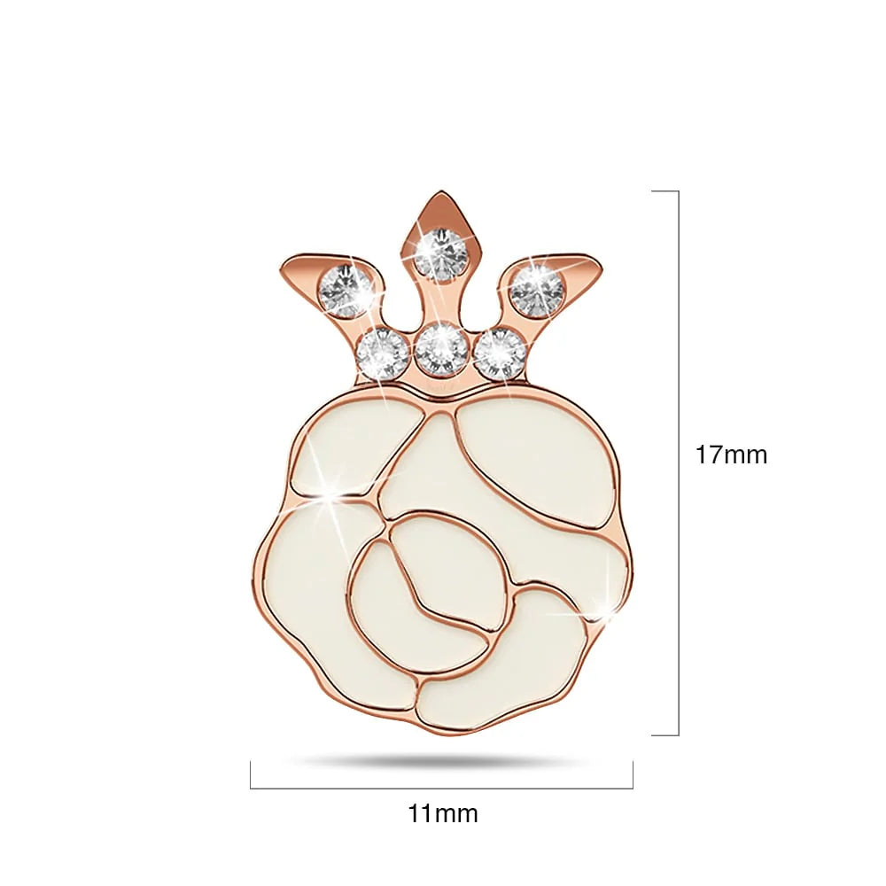 Krystal Couture Rosie Stud Earrings Embellished with Swarovski Crystals