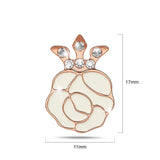 Krystal Couture Rosie Stud Earrings Embellished with Swarovski Crystals