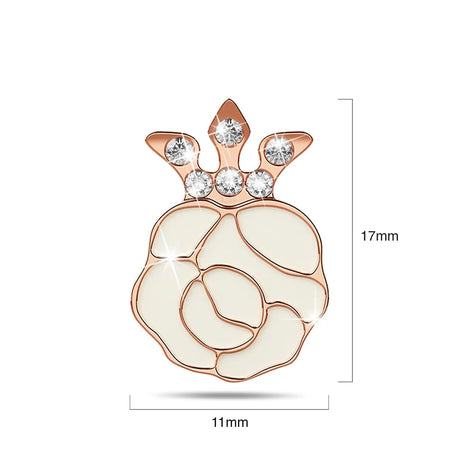 Krystal Couture Rosie Stud Earrings Embellished with Swarovski Crystals