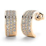 Krystal Couture Crescent Moon Earrings Embellished with SWAROVSKI Crystals