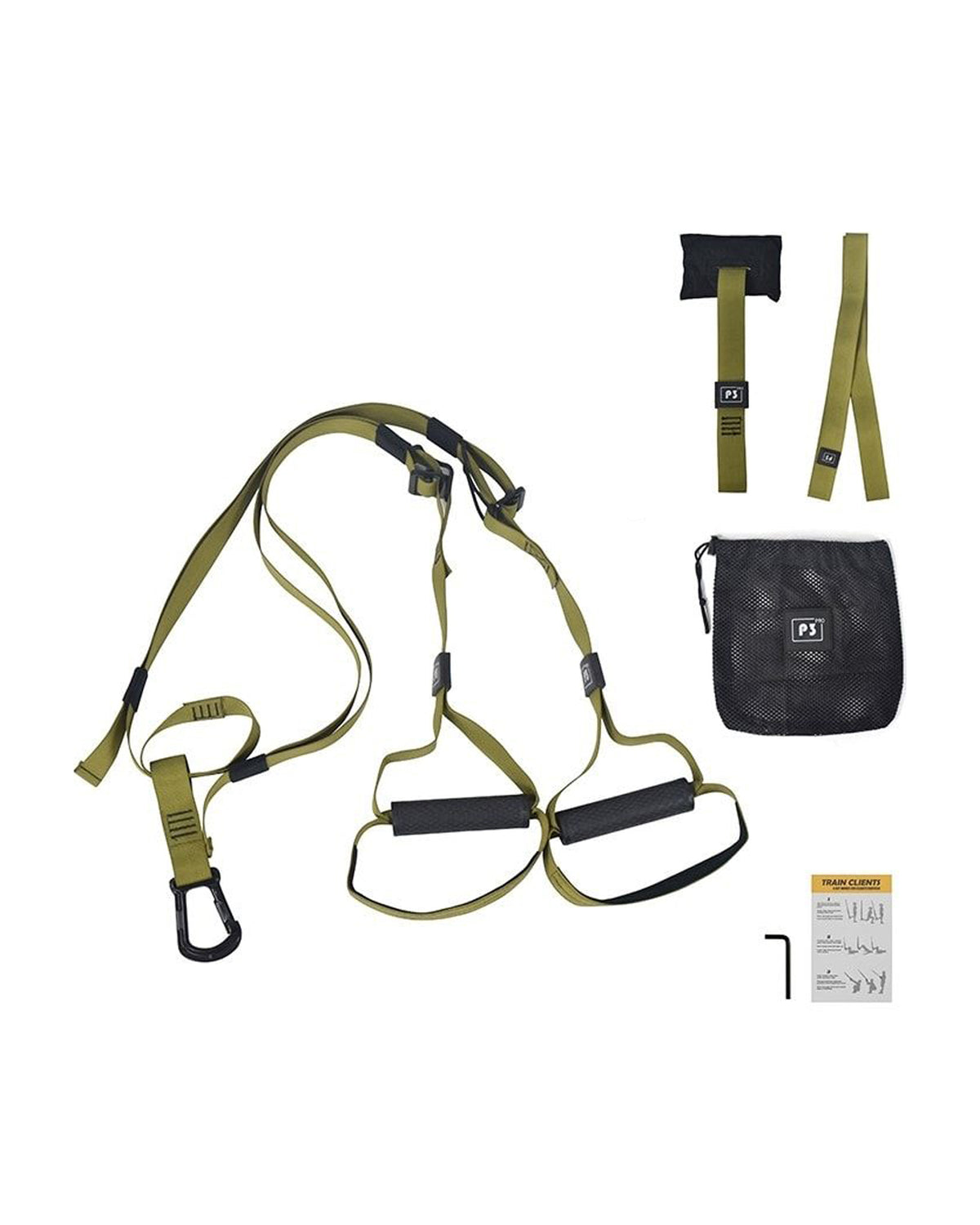 Resistance Trainer Band Set Muscle Training Suspension Band Belt Boxing Pilates Home Gym Fitness P2 Pro