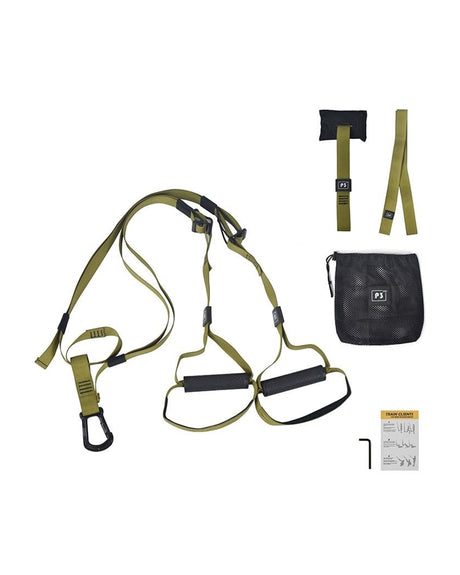 Resistance Trainer Band Set Muscle Training Suspension Band Belt Boxing Pilates Home Gym Fitness P2 Pro
