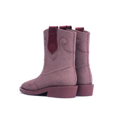 Knit Cowboy Boots - Mauve
