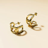 Bullion Gold Stellar Bullion Fusion Huggie Earrings