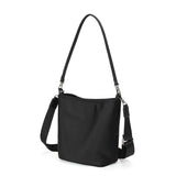 BAMEI Minimalist Water-Resistant Nylon Bucket Bag - Black