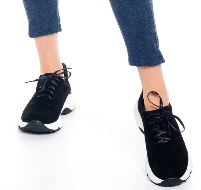 Bosccolo Womens Sneakers - Black/White