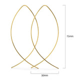 Fish Curved Threader Earrings