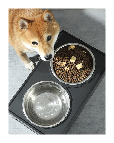 Pet Food Bowl Pet Feeder Water Bowl Adjustable Height Elevated Dog Cat Food Bowl
