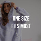 Royal Comfort Snug Hoodie - White Blue