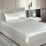 Royal Comfort 3pc Satin Sheet Set - Silver - King