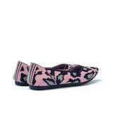 Leopard Print Pointed Toe Work Shoes - Pink