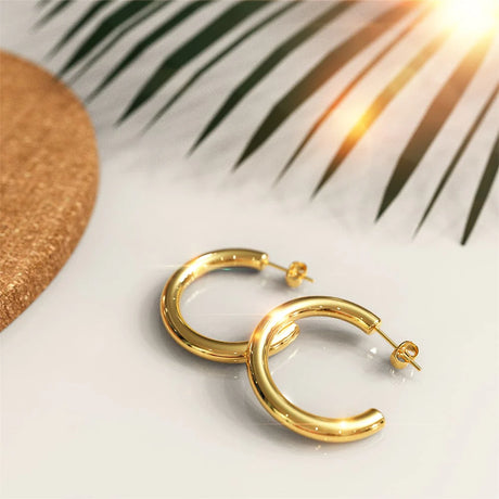 Bullion Gold Erica Gold Hoop Earrings