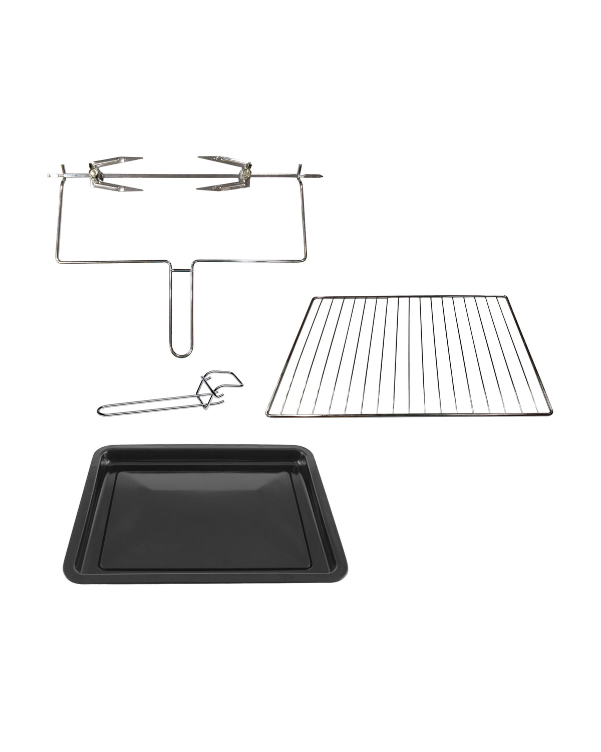 TODO 30L Benchtop Electric Oven Twin Hot Plates Rotisserie Two Hotplate 10A Amp