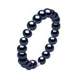 Ring Talisman Freshwater Pearl Black Sterling Silver