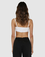 BY.DYLN Novah Crop - White