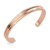 Bullion Gold Lisa Luxe Cuff Bangle Rose Gold