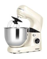TODO 1100W Electric Stand Mixer 5.3L Stainless Steel Bowl Heated Fermentation LCD Touch Screen Control