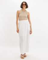 Amelius Nora Pocket Maxi Skirt - White