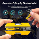 Transformers TWS Wireless Earbud Earphones Bluetooth V5.3 ENC Noise Reduction TF-T01 - Yellow