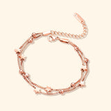 Bullion Gold Little Star Charm Bracelet