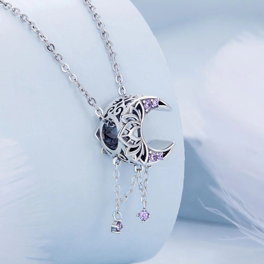 Solid 925 Signature Silver Akhira Moon Goddess Charm