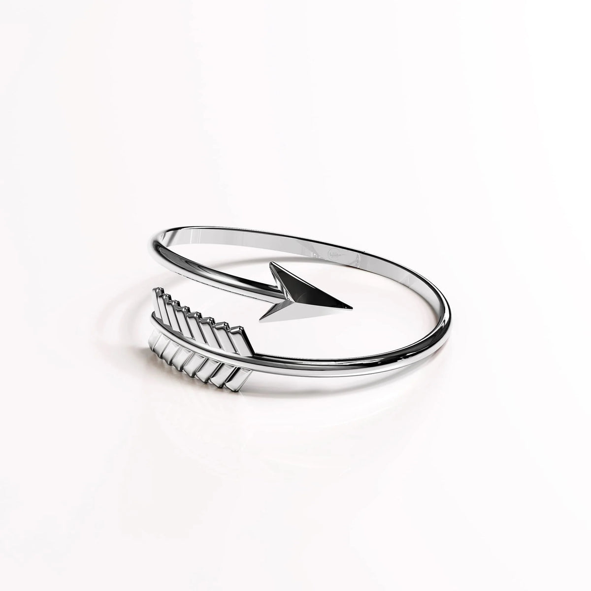 Solid 925 Sterling Silver Spin Arrow Fashion Ring