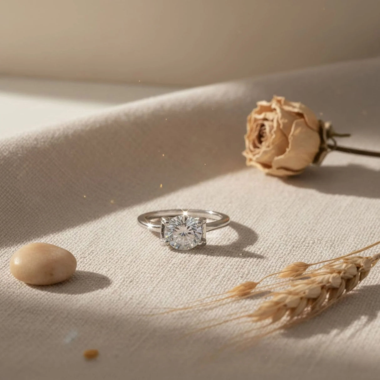 Krystal Couture Solitaire Ring Crystal Embellished with SWAROVSKI Crystals