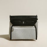 Monet Mini Canvas & Leather Crossbody Bag - Black