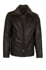 Mens Leather Jacket in Black