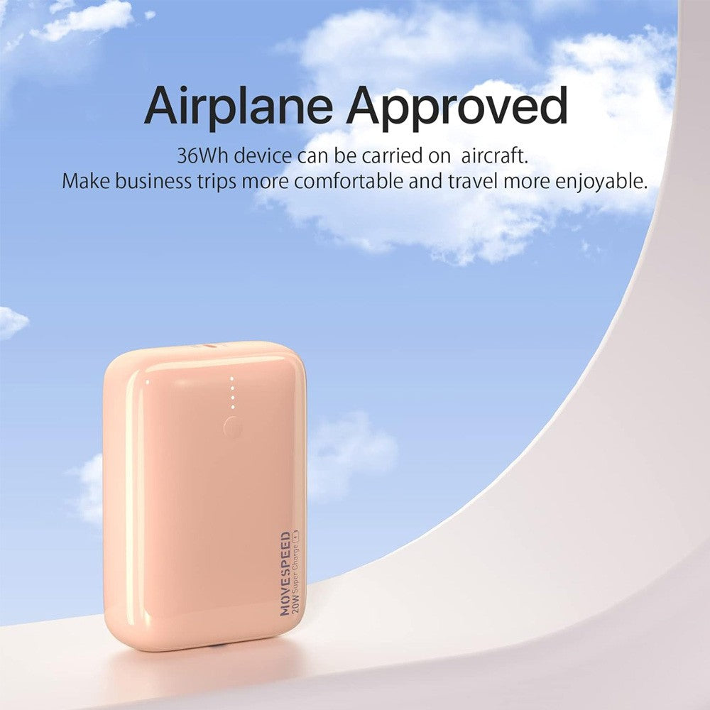 MOVE SPEED Mini Cute Charger Power Bank 10000mAh 22.5W - Purple