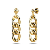Bullion Gold Alti Dangle Gold Layered Earrings