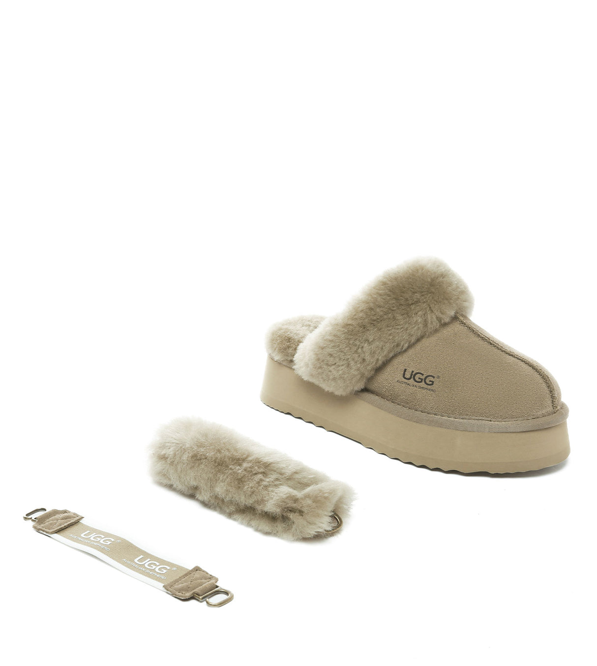 Australian Shepherd UGG Musa platform - Caribou