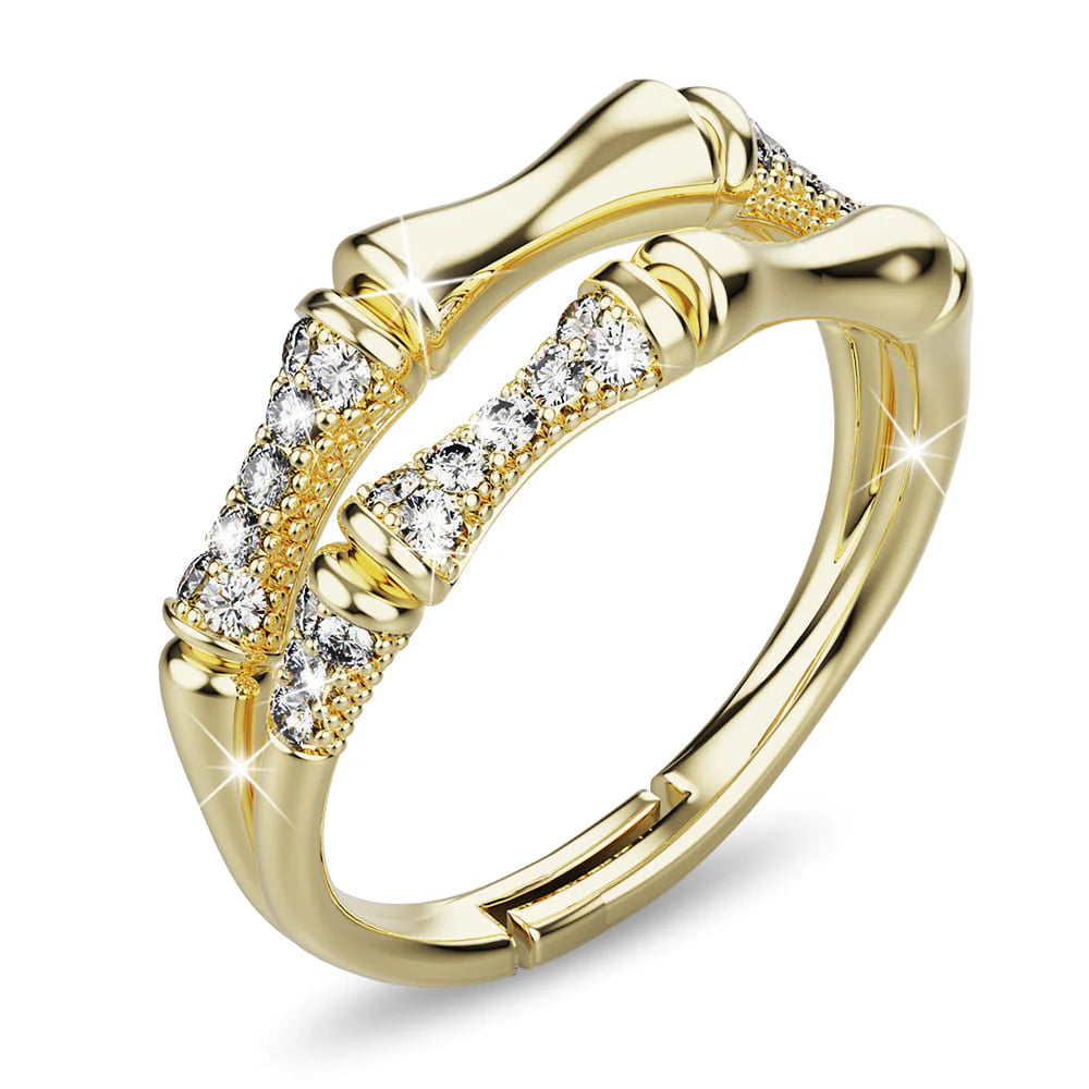 Adjustable Chunky Gold Raptor Joint Ring