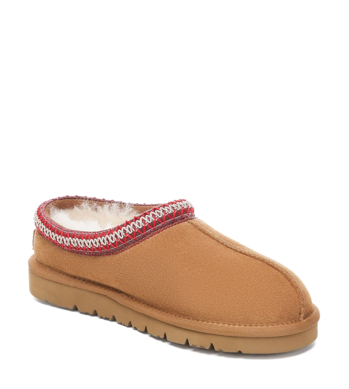 Hippie Slipper in Chestnut/Red