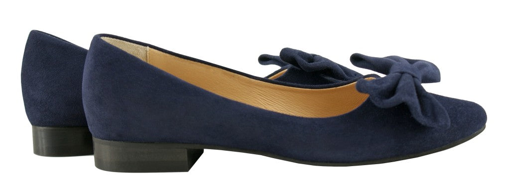 Bosccolo Womens Ballerina - Navy Blue