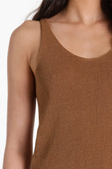 Lost In Lunar Women's Raya Knit Top - Toffee