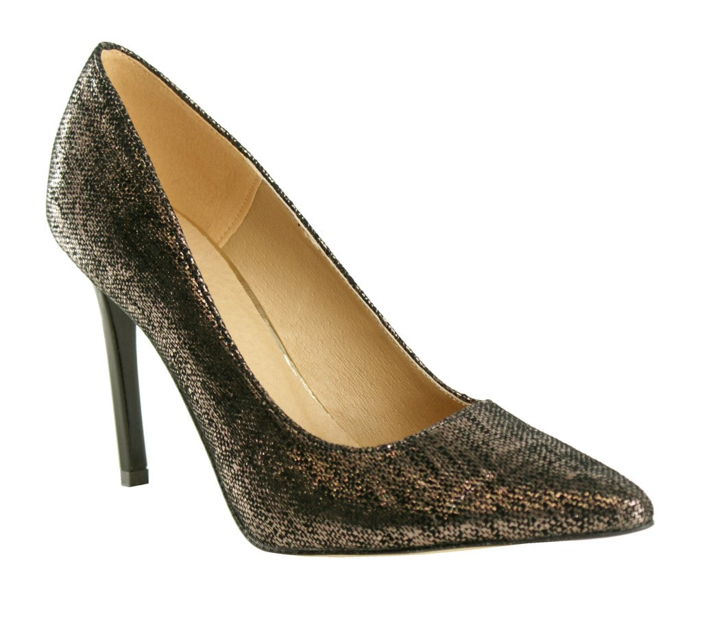 Bosccolo Womens Spike Heels Linen - Black