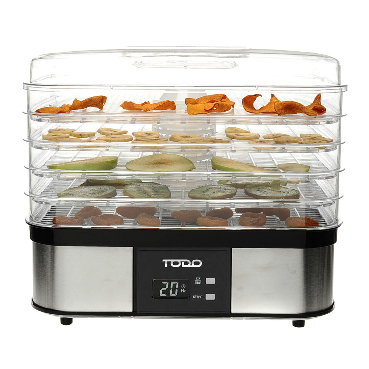 TODO 250W Stainless Steel Food Dehydrator Preserve Yogurt Fruit Dryer Jerky Maker