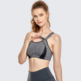 Ultra Max High Performance Padded Wireless Sports Bra - Grey