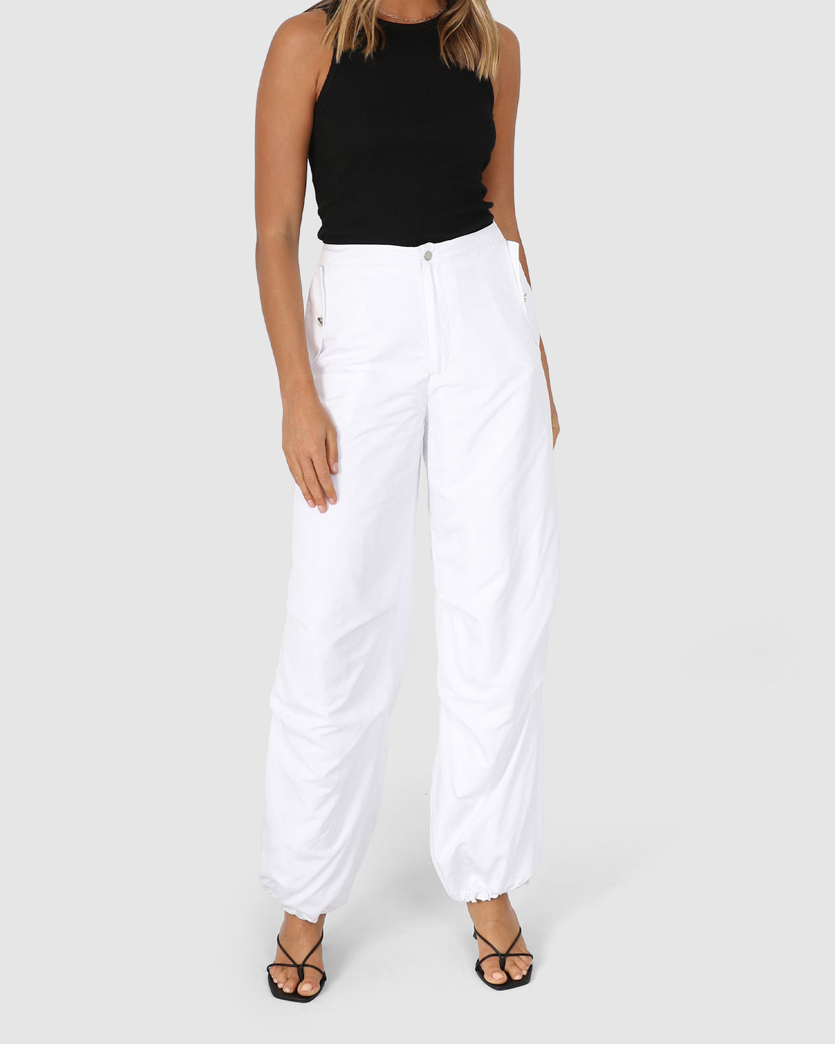 BY.DYLN Baker Pants - White