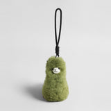 Fluffy Alpaca Bag Charm – Plush Animal Keychain with Rope Loop