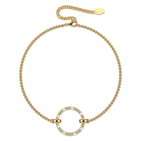 Boxed Orbit of Radiance Earrings & Beauty Bracelet Set with SWAROVSKI® Crystal in Gold