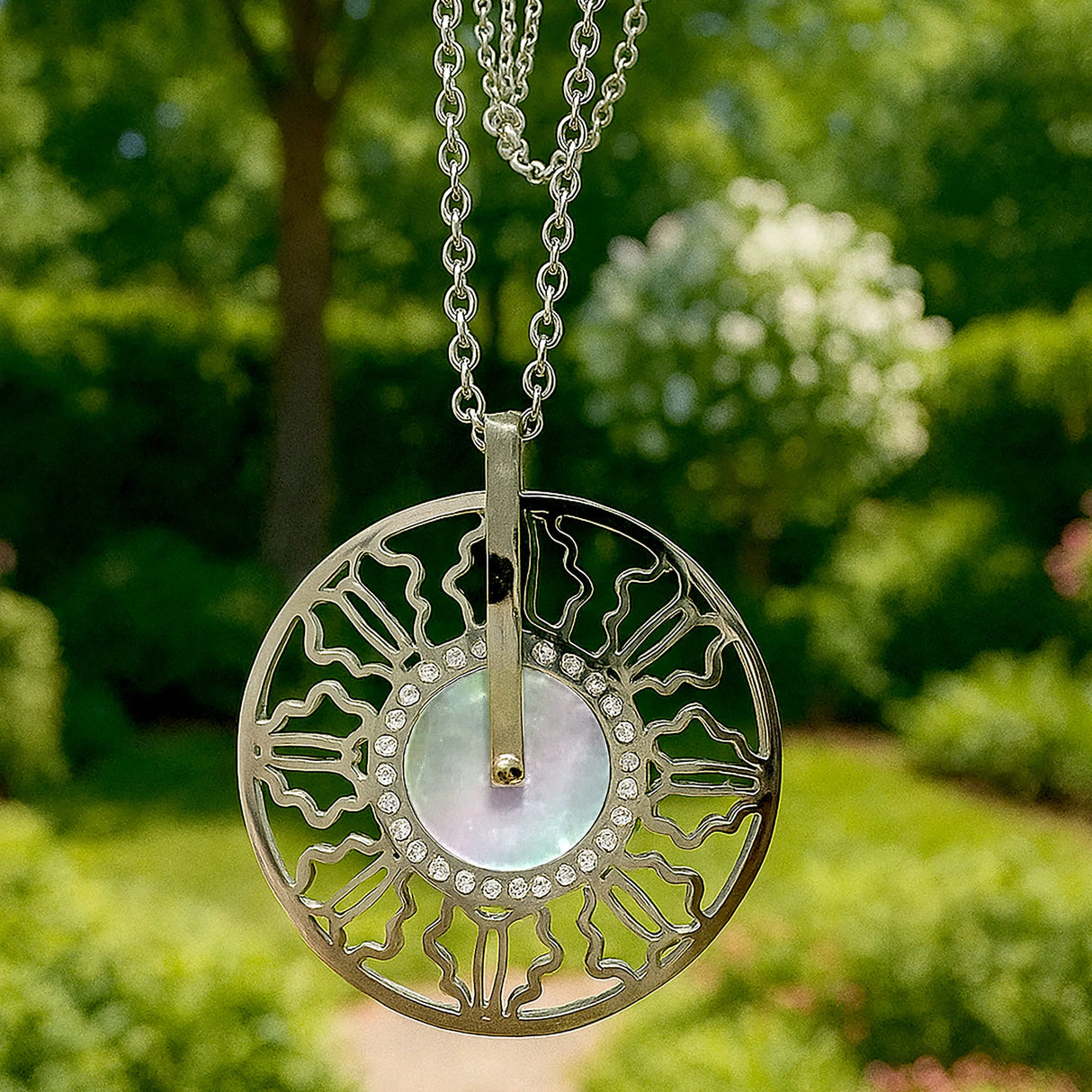 Bullion Gold Vintage Medallion Necklace