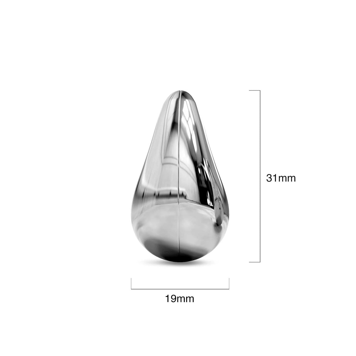 Bullion Gold Raindrop White Gold layered Stud Earrings