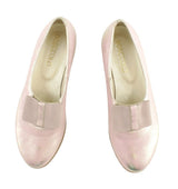 Bosccolo Womens Pumps With Bow - Metalic Pink
