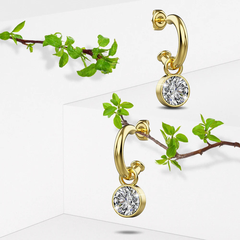 Krystal Couture Colette Earrings Embellished with Swarovski Crystals
