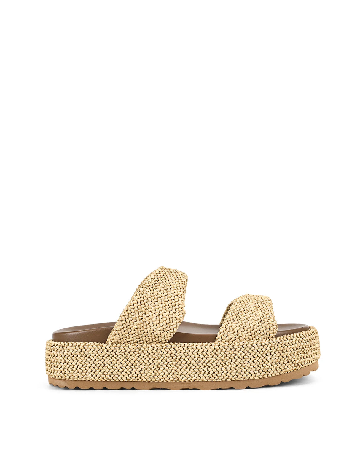 Siren Flatform Sandals - Natural Weave