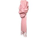 Cherry Red Plain Scarf - Pink